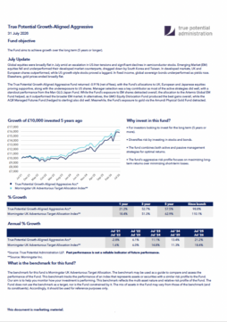 True Potential Growth-Aligned Aggressive Factsheet