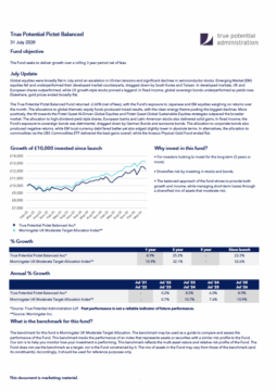 True Potential Pictet Balanced Factsheet