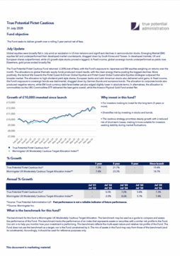 True Potential Pictet Cautious Factsheet